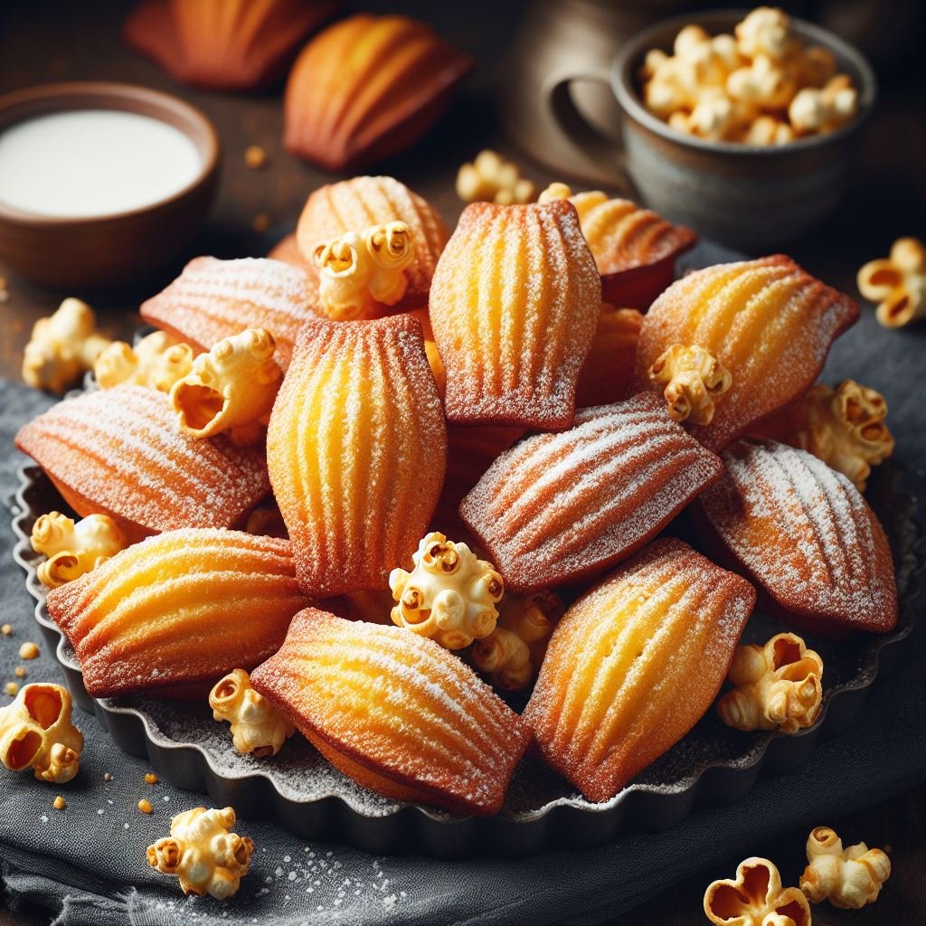 Brown Butter Popcorn Madeleines Recipe: Movie Night Magic