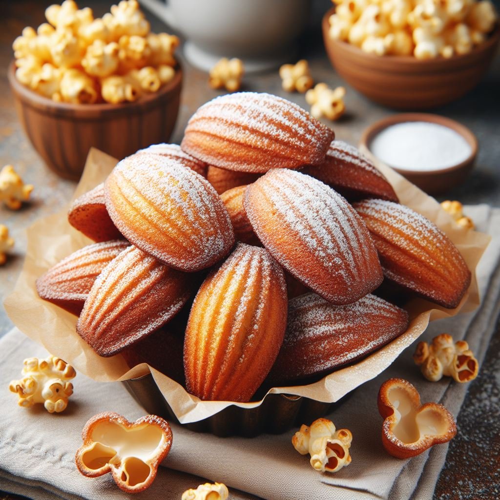 Brown Butter Popcorn Madeleines Recipe: Movie Night Magic