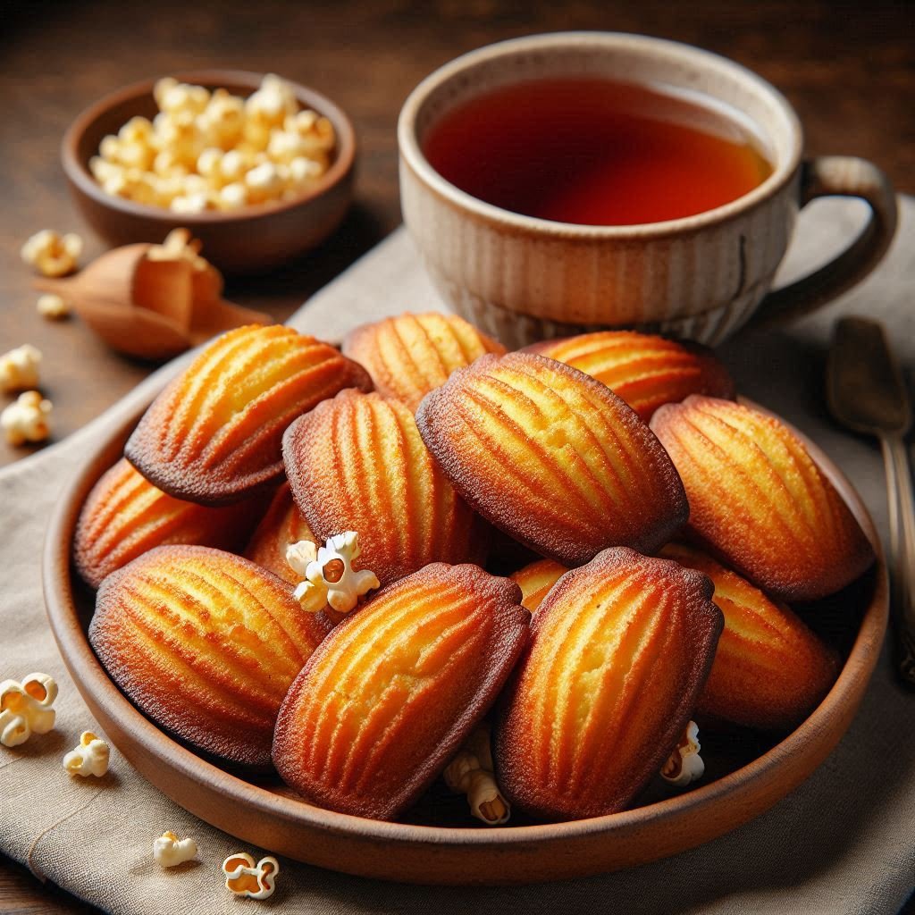 Brown Butter Popcorn Madeleines Recipe: Movie Night Magic