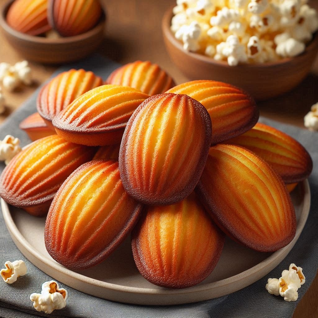 Brown Butter Popcorn Madeleines Recipe: Movie Night Magic