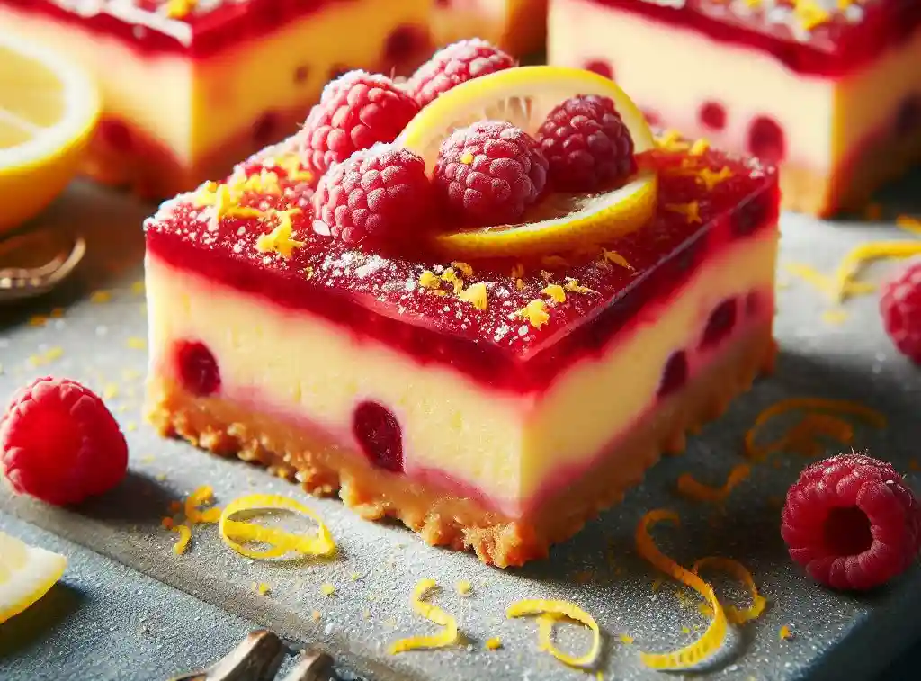 Raspberry Lemon Cheesecake Bars Recipe: Raspberry Lemon Delight
