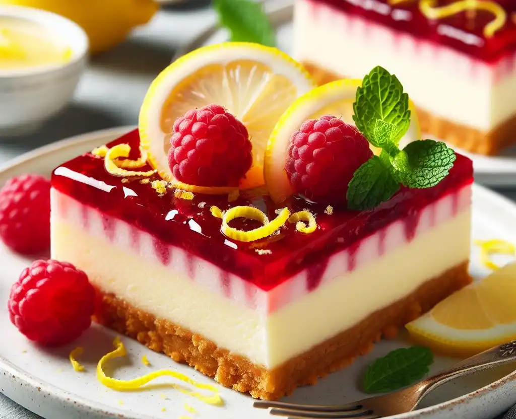 Raspberry Lemon Cheesecake Bars Recipe: Raspberry Lemon Delight