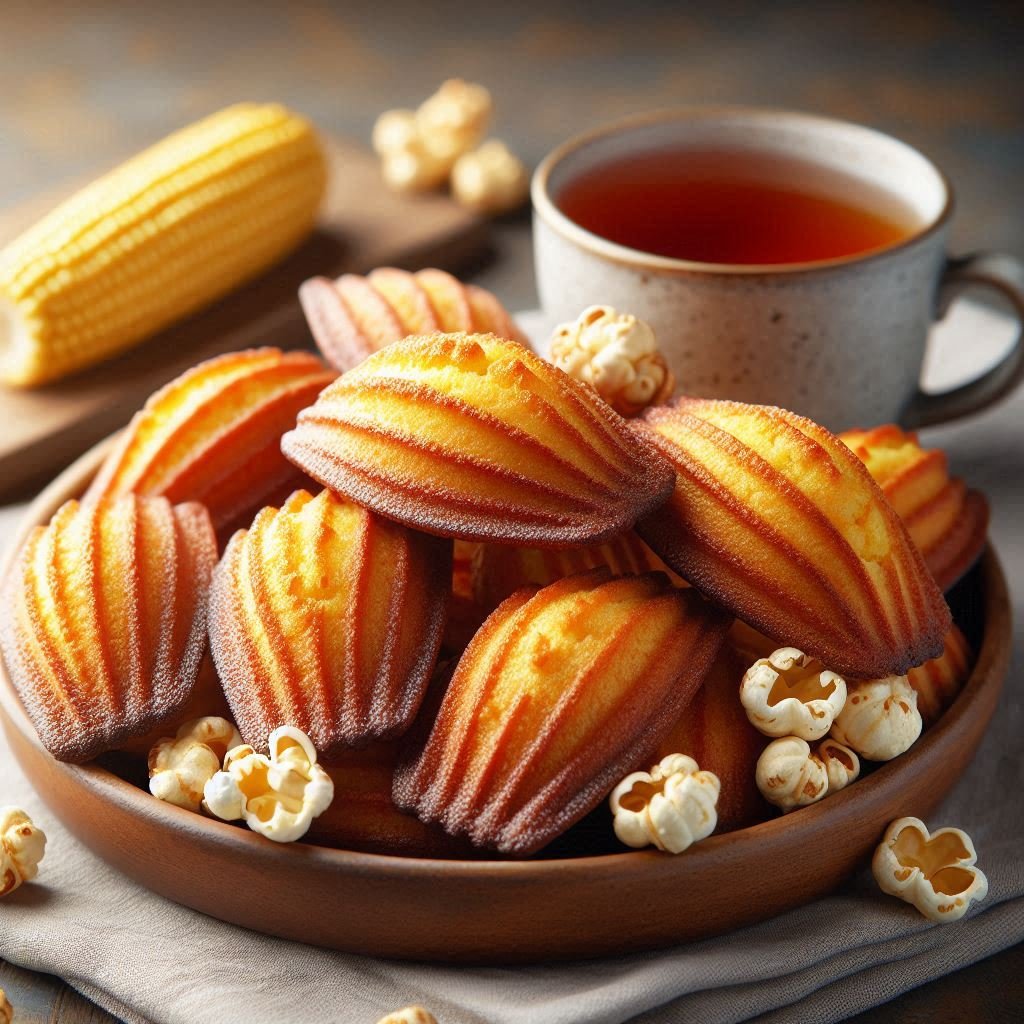 Brown Butter Popcorn Madeleines Recipe: Movie Night Magic