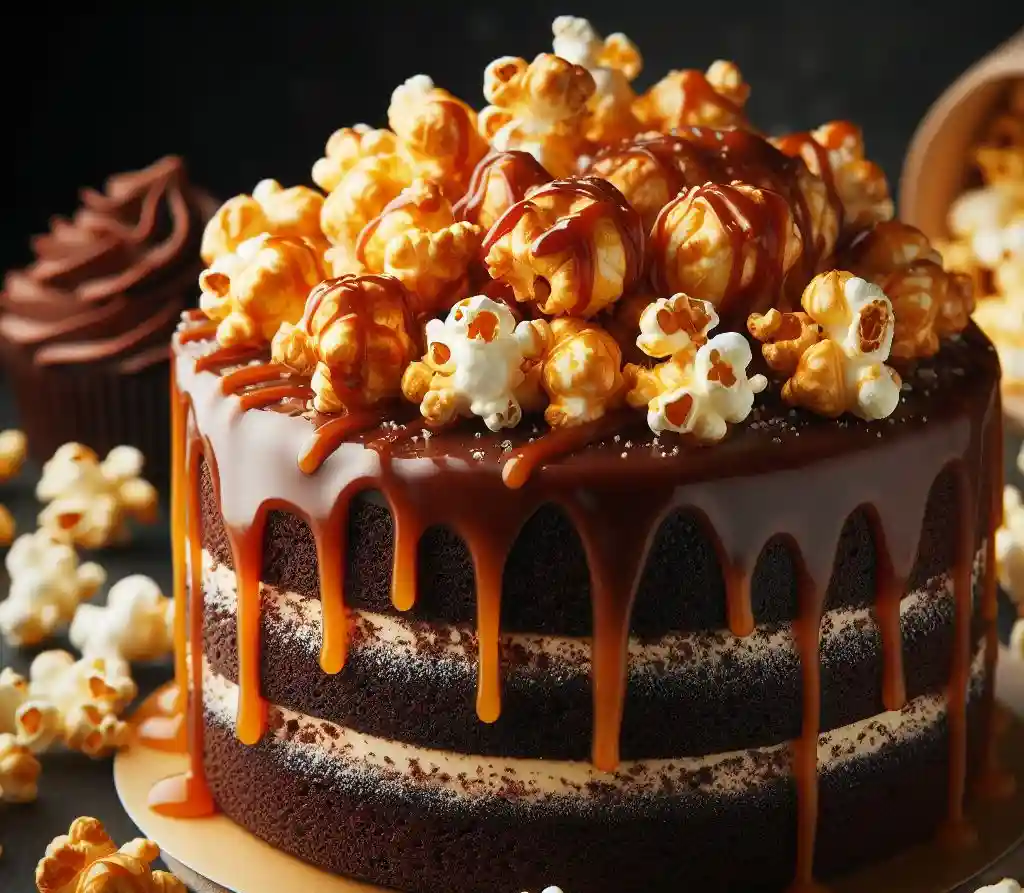 Caramel Popcorn Chocolate Cake Recipe: Indulge in the Best