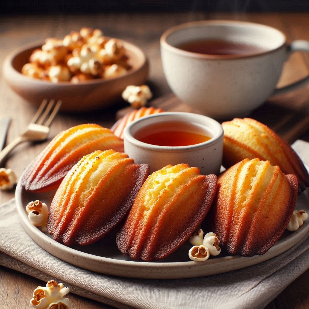 Brown Butter Popcorn Madeleines Recipe: Movie Night Magic