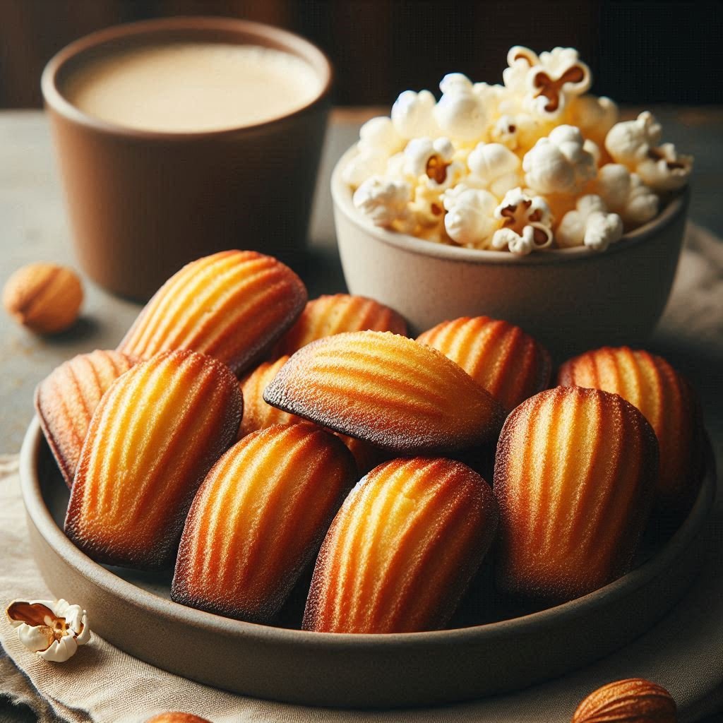 Brown Butter Popcorn Madeleines Recipe: Movie Night Magic