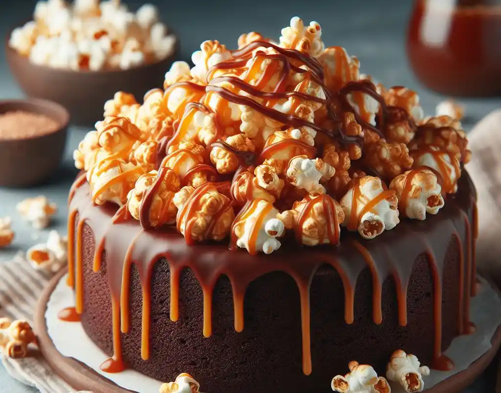 Caramel Popcorn Chocolate Cake Recipe: Indulge in the Best