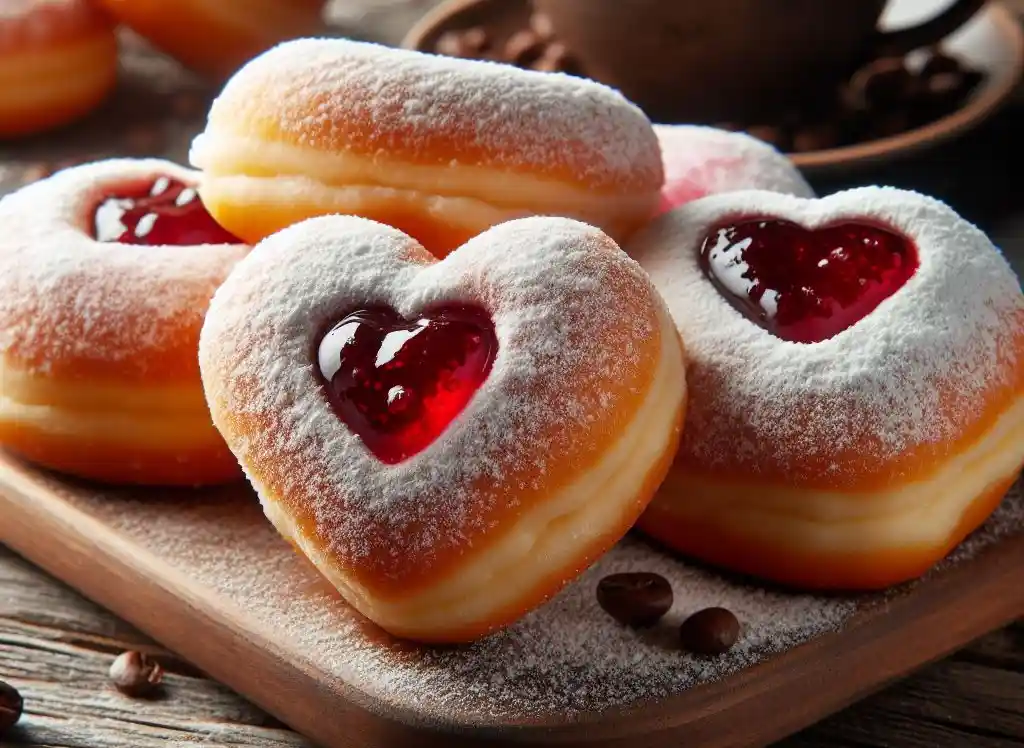 Heart-Shaped Jam Doughnuts Recipe: A Perfect Delightful Treat to Sweeten Your Day