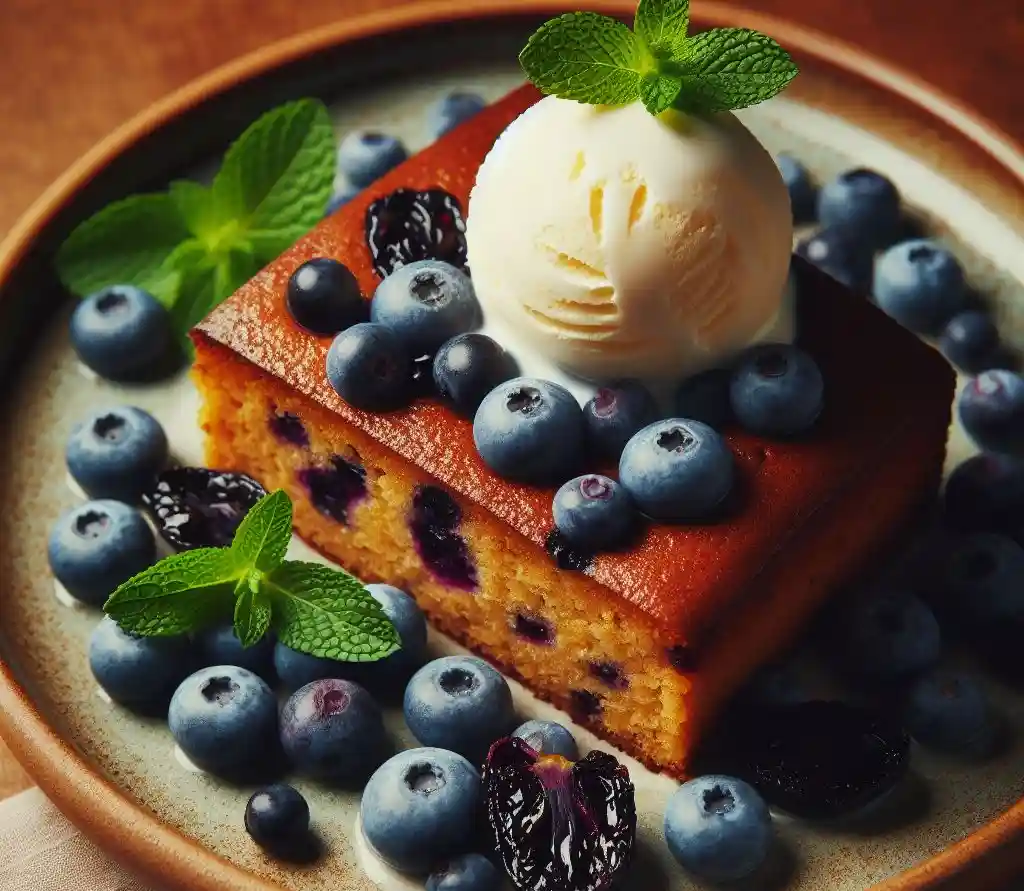 Blueberry Ginger Cake