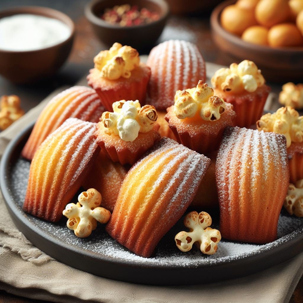 Brown Butter Popcorn Madeleines Recipe: Movie Night Magic