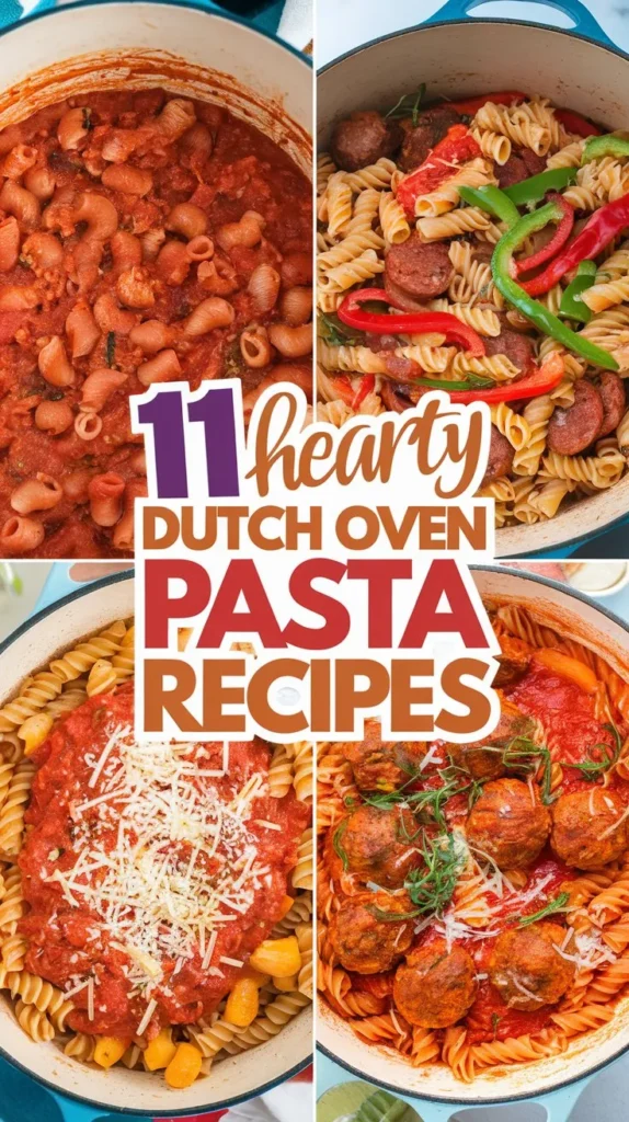 11 Hearty Dutch Oven Pasta Recipes: A Comprehensive Guide