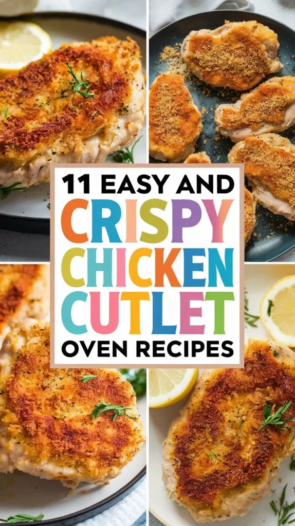 11 Easy and Crispy Chicken Cutlet Oven Recipes for a Quick Meal