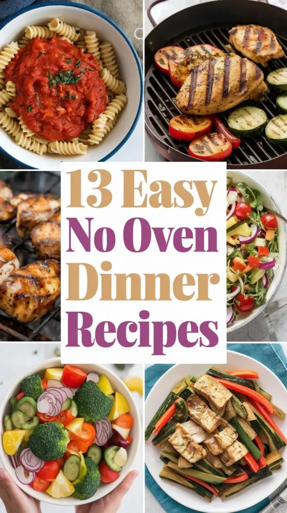 13 Easy No Oven Dinner Recipes for a Stress Free Evening