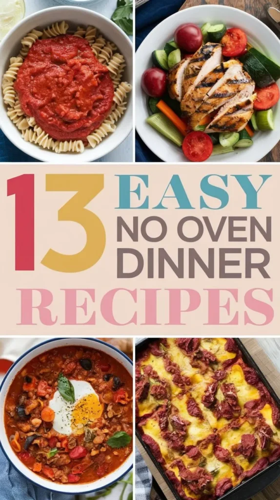 13 Easy No Oven Dinner Recipes for a Stress Free Evening