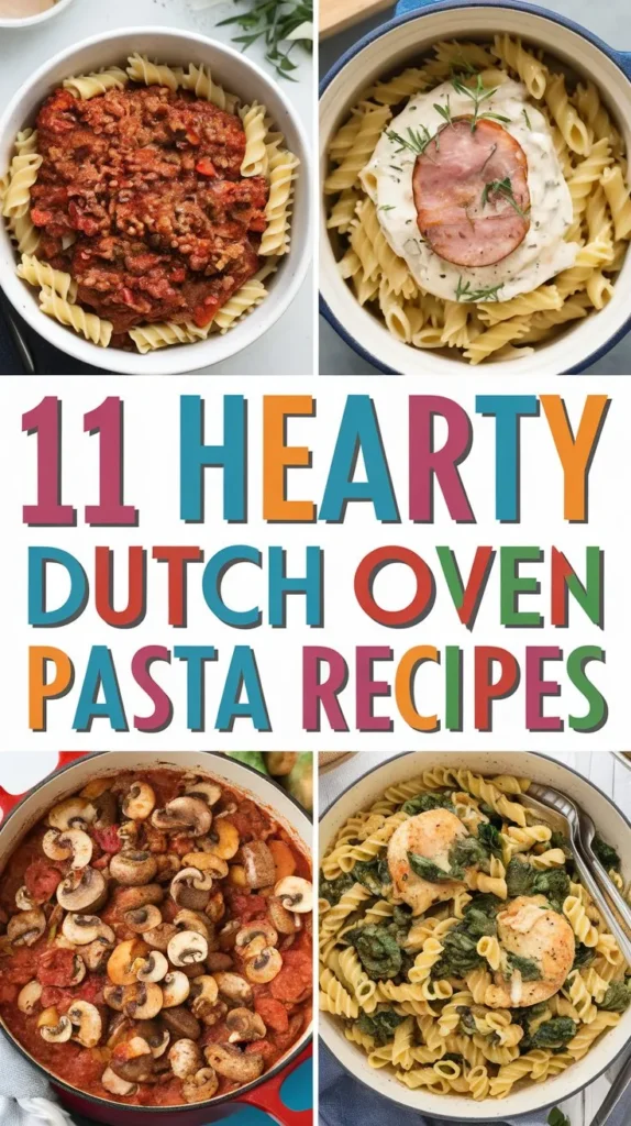 11 Hearty Dutch Oven Pasta Recipes: A Comprehensive Guide