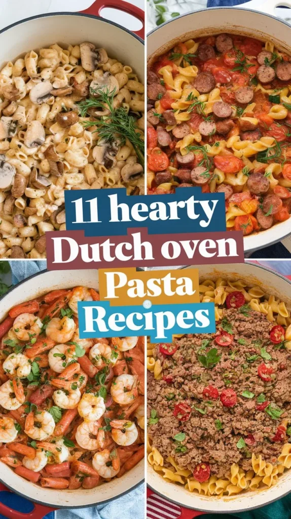 11 Hearty Dutch Oven Pasta Recipes: A Comprehensive Guide