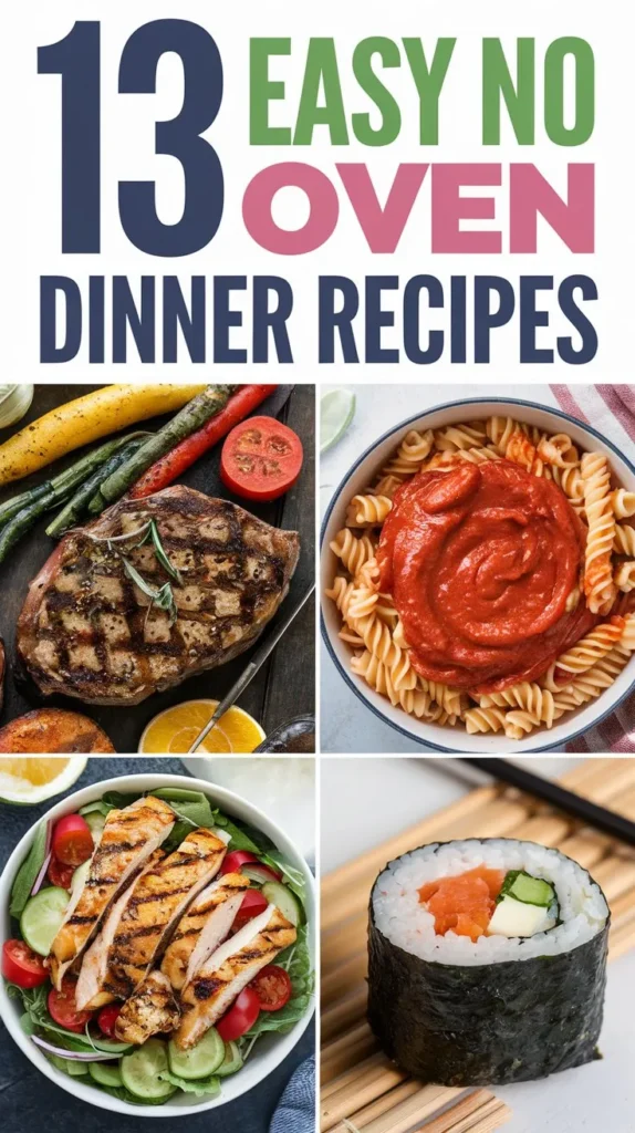 13 Easy No Oven Dinner Recipes for a Stress Free Evening