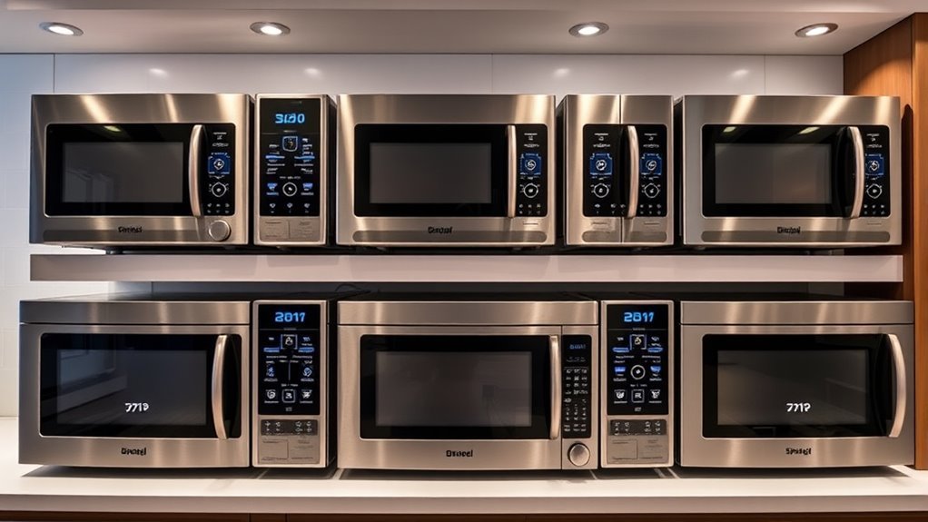 top counter convection microwaves