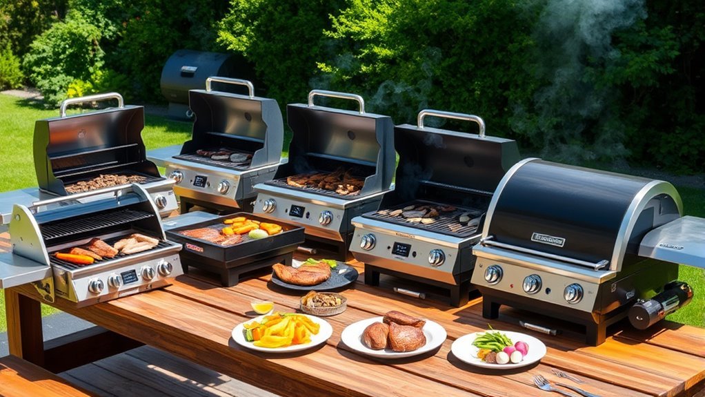 top grill and smoker combos