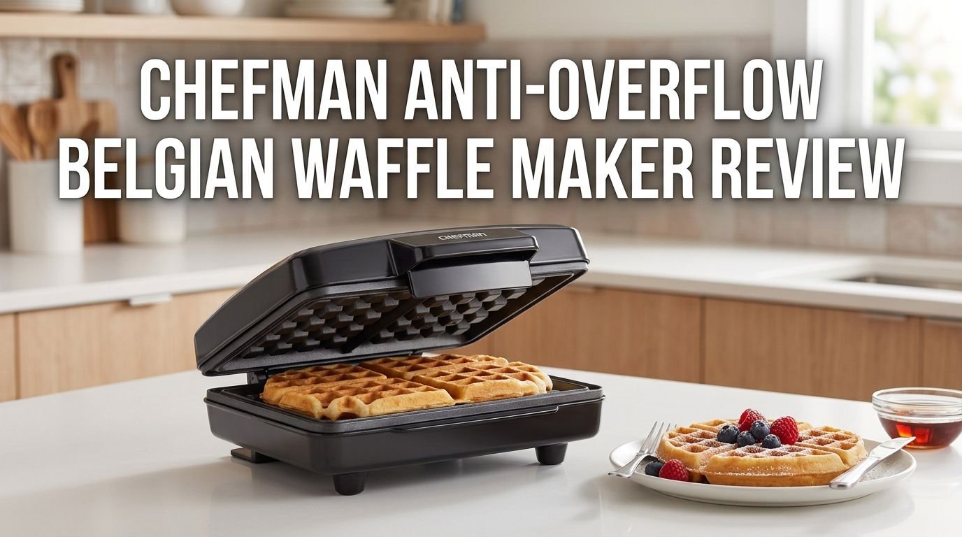Chefman Anti-Overflow Belgian Waffle Maker Review 2026