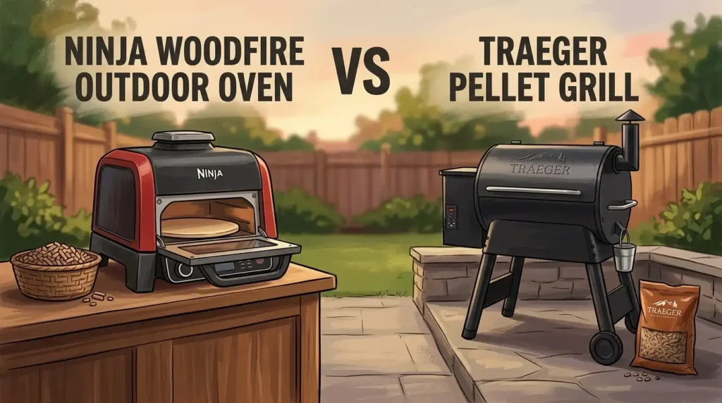 Ninja Woodfire Outdoor Oven vs Traeger Pellet Grill 2026 Ninja Woodfire Outdoor Oven vs Traeger Pellet Grill 2026